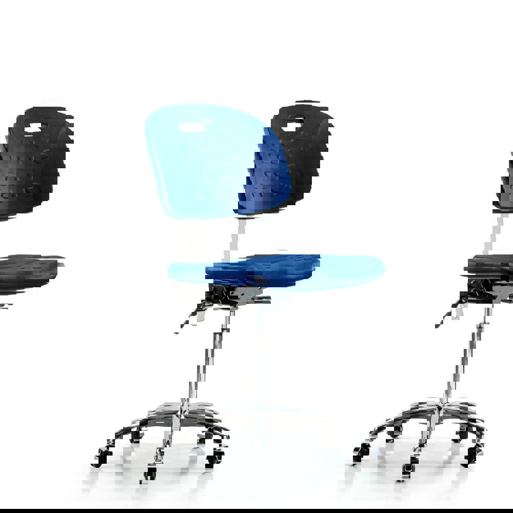 Task Chair: Polyurethane, Blue